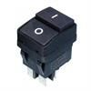 Przełącznik klawiszowy MK-201-BK 4pin ON-OFF dwusekcyjny 250VAC 16A czarny