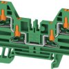 Through terminal block, push-in connection, 2.5 mm², 24 A, 8 kV, green, 2847510000