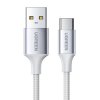 Kabel USB/USB-C 1,5m UGREEN 3A QC Biały Oplot, US288 60132