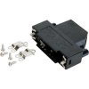 D-Sub connector housing, size: 4 (C), angled 45°, cable Ø 11 mm, PC, black, 165X11789X