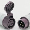 Złącze przemysłowe - zasilające 16A Gniazdo 20 → 25 V. 2P Żeński MENNEKES Fioletowy Montaż na kablu IP44