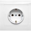 KIER Gniazdo pojedyncze z/u Schuko białe GP-1WS/00