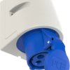 CEE wall socket, 3 pole, 16 A/230 V, blue, 6 h, IP44, 113-6