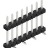 Pin header, 8 pole, pitch 2 mm, angled, black, SLY11SMD0928Z