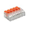 Złączka instalacyjna zaciskowa 5-przewodowa na dowolny przewód 0,2-4mm2 IEC 450V/32ABlister 4 szt.,OR-SZ-8005/5/B4