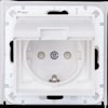 954029009 Moisture-proof socket outlet, flush-mounted, HK07, 1-way, pure w