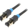 Vap-A06-B500 Patch Cord S/Ftp 6 Cu Pvc Czarny 5M Rj45 Wtyk,Z Obu Stron