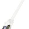 kabel LAN LogiLink CQ3081S, 1 szt., RJ45, CAT 6a, S/FTP, 7.50 m, biały