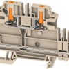 Multi level terminal block, push-in connection, 0.14-6.0 mm², 4 pole, 32 A, 8 kV, dark beige, 2847780000
