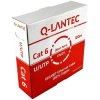 Kabel sieciowy U/UTP kat.6 skrętka 4x2x0,5mm wewnętrzny Eca PVC szary Q-LANTEC /100m/