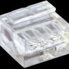 243-144 Micro plug-in terminals, 4-way, transparent, 0.4 - 0.5 mm²
