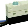 Subminiature snap-action switch, On-On, stranded wires, pin plunger, 2.6 N, 3 (3) A/250 VAC, IP67, 1048.1102
