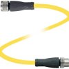 Pepperl+Fuchs 268402 Złącze konfekcjonowane czujnika/aktuatora V1-G-42-YE2M-PUR-V1-G, piny: 4, 4, 2 m, 1 szt.