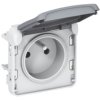 PLEXO IP55 Gniazdo pojedyncze z uziemieniem z przysłonami 16A 069551 LEGRAND
