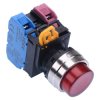 YW4L-M2E11Q3R Red 12V illuminated 22mm Metal Bezel Momentary Push Button Switch 1NO-1NC IP65 IDEC