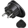 Hama 223454 Travel adapter 3-pin universal world to EU black