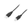 Złącze USB A/B wt-wt 1,5m czarny