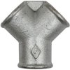 Y piece, 25 bar, malleable cast iron, hot-dip galvanized, for pipe systems, 113016