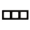 MINI Ramka 3 potrójna uniwersalna z tworzywa czarny mat 12MR-3 KARLIK