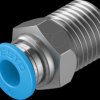 153003 Push-in fitting, straight, with external hexagon, R1/4 <> dia. 6