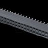 2x 36-pin socket terminal strip, straight, RM 2.54, H: 8.5 mm