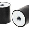 Podstawka antywibracyjna M8 średnica 30mm wysokość całkowita 30mm Cylinder żeński-żeński