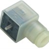 Valve connector, DIN shape A, 2 pole + PE, 230 V, 0.34-1.5 mm², 43 1714 131 03