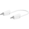 Stäubli 641030-10029 LK-4N-F10 Test lead 100 cm white flexible stackable plugs