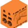 PCB terminal, 2 pole, pitch 5.08 mm, AWG 24-12, 20 A, spring-clamp connection, orange, 1330960000
