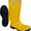 Obuwie bezpieczne, wysokie z PVC, kolor Żółty, rozmiar: 46, COPPES5JA46