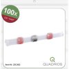 Quadrios 22C462 Złącze doczołowe z osłonką termokurczliwą 0.5 mm² 1.0 mm² z pełną izolacją czerwony 1 zest.