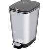 Curver 237544 CHIC BIN Waste Bin 25L silver plastic
