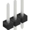 Pin header, 3 pole, pitch 2.54 mm, straight, black, 10058341