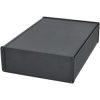 Hammond 1457U2801EBK Black Enclosure Extruded Alum Flanged Panel EMI