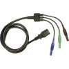 Cliff CIH29920 Safety Test Lead 4mm Plug IEC C13 Socket 1.50m Blue/Green/Brown