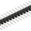 Pin header, 15 pole, pitch 2.54 mm, straight, black, 10050313
