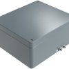 Aluminum EX enclosure, (L x W x H) 232 x 202 x 111 mm, gray (RAL 7001), IP66, 252320110
