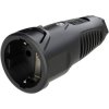 PC Electric 2520-ss Safety mains socket Solid rubber Black 250V IP20