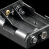 Holder for 3 Mignon batteries (AA), push-button