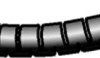 Cable bundle hose, bundle-Ø 5 mm, PTFE, black, GTB-30-BLACK