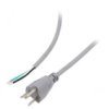 Kabel: 3X18awg, Nema 5-15 (B) Wtyk, 2M, 10A Lt202 3Xawg18 105E.C 2.0M Gry