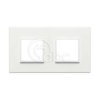 Ramka ozdobna Eikon Evo, 2+2M, Total White, 21643.17