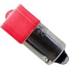 LED lamp, BA9s, 0.43 W, 0.7 lm, 24 V (DC), 24 V (AC), 90 °, dull, red, 53120511