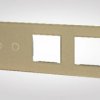 TouchMe Duży panel szklany, 1 x łącznik podwójny, 2 x ramka, złoty TM702728728G