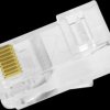 MP0027 RJ45 modular plug, Cat.6, unshielded, pass through, 50 pcs.