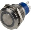 Przełącznik przyciskowy wandaloodporny Chwilowy SPDT średnica wycięcia 22.2mm, montaż panelowy KNITTER-SWITCH