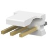 Pin header, 3 pole, pitch 3.96 mm, straight, natural, 3-641119-3