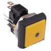 IRC8Z252L0Y APEM Yellow LED Yellow Button Square 16mm Momentary Push Button Switch DPDT 5A IP67