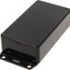 ABS enclosure, (L x W x H) 112 x 61 x 31 mm, black (RAL 9005), IP54, 1591BF2BK
