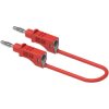 Electro PJP 2111-CD1-50R Test lead 4 mm jack 50 cm Red
